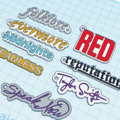 taylor_muestra.png Keychains Pack x8 Taylor Swift designs