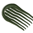 Hair-comb-barrette-17-v8-08.png PLEAT HAIR COMB barrette Multi purpose Female Style Braiding Tool hair styling roller braid accessories for girl headdress weaving fbh-17 3d print cnc