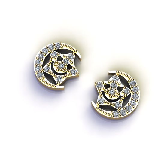 Kid Earrings  3dm with stl files 3D print model 3D model