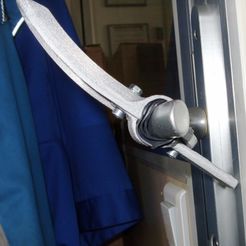 Long Hand Door_1.JPG Free 3D file Door handle adapter・3D printable model to download