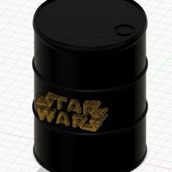 Baril-Star-Wars-2.jpg STL-Datei Star Wars Fass zum Zusammenstecken・3D-druckbares Modell zum Herunterladen