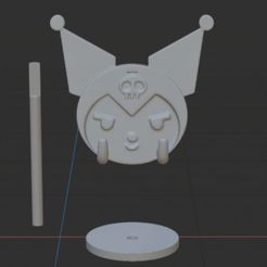 1.jpeg STL-Datei KUROMI -Handyständer // KUROMI -Telefonständer // KUROMI -Telefonständer // KUROMI -Telefonständer // KUROMI -Telefonständer・Modell zum Herunterladen und 3D-Drucken