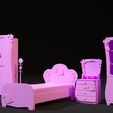 10009.jpg Furniture set for barbie dolls