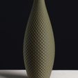 tall-floor-vase-for-vase-mode-3d-printing.jpg Textured Vase with Scales, Vase Mode 3D Model