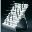 Dremel_bit_holder.jpg Free STL file Dremel Rotary Tool Bit Holder・3D printer design to download