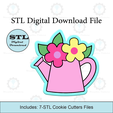 Etsy-Listing-Template-STL.png Flower Watering Can Cookie Cutters | STL File