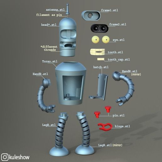 fusion360-copy.jpg Bender Futurama 🪥🌈🤖