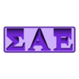 Sigma_Alpha_Epsilon.stl Sigma Alpha Epsilon Fraternity ( ΣΑΕ ) 3D Nametag