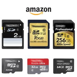 Code promo sur les cartes mémoire / cartes SD Amazon