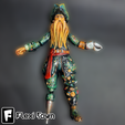 10.png Flexi Pirate, Davy Jones, Articulated fidget figure, 3mf included