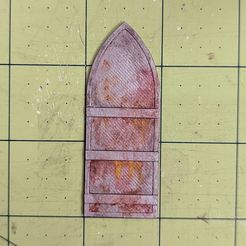 w4kdoorplain.jpg Free STL file Simple 28mm Scale Door・3D printable object to download