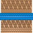 85454545.jpg knit clay roller stl / Knitting  Pattern pottery roller stl / chain clay rolling pin /flower pattern cutter printer