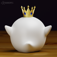 kingboo05.png King Boo Candle Pen Holder Planter Mario Halloween