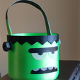 > STL file Franky Halloween Bucket・3D print design to download, Materialis3D