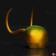 001B.jpg Capacete clássico do Loki - Série de TV Loki - Modelo de impressão 3D da Marvel Comics