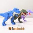 2_low_poly_T-Rex_puzzle.jpg 🦖Low Poly T-Rex Puzzle (Tyrannosaurus)