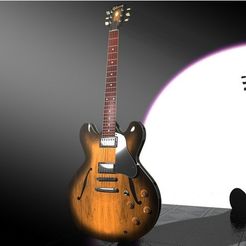 908a3a073033f7d352b2ee1a2e980fe8_preview_featured.jpg STL file ES-335 gibson・Template to download and 3D print