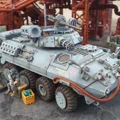 lavFront.png 3D-Datei Leicht gepanzertes Fahrzeug - 28mm・Design zum Herunterladen und 3D-Drucken