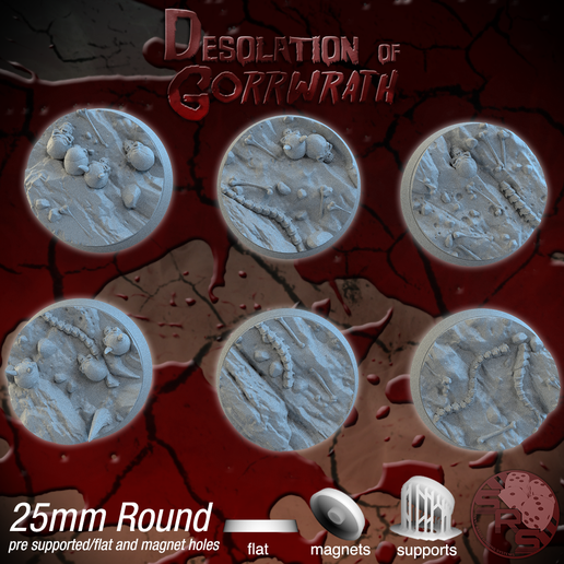 Hellscape-Stretch-25mm-Round.png Blood God Bases