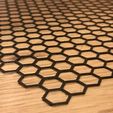 honeycomb1.jpg STL file Honeycomb mat・Template to download and 3D print