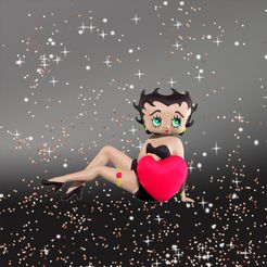render_1.jpg Fichier STL Betty Boop Love・Objet imprimable en 3D à télécharger