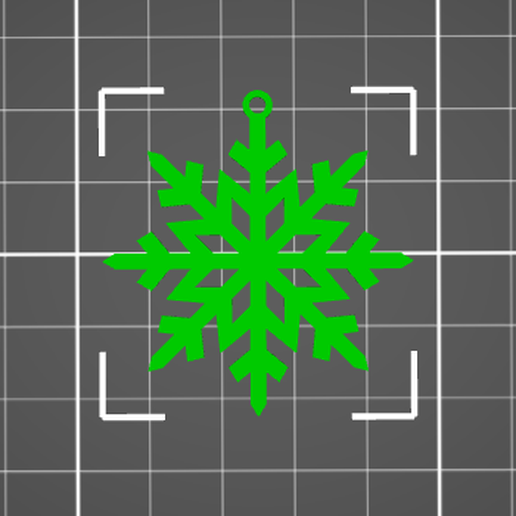 SNOWFLAKE PENDANT FOR NECKLACE, JEWELRY, EARRINGS, CHARM 3D model