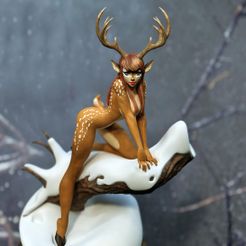 1.jpg 3D-Datei Faun Mädchen・Design für 3D-Drucker zum herunterladen
