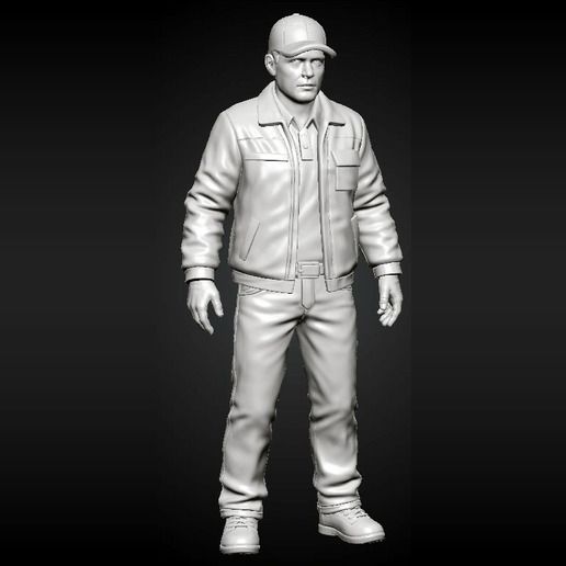 Night Shift Convenience Store - Customer in Jacket and Cap