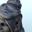 112.png Bust of woman with dress and hair in bun (19) - Medieval Fantasy Magic Feudal Old Archaic Saga 28mm 15mm