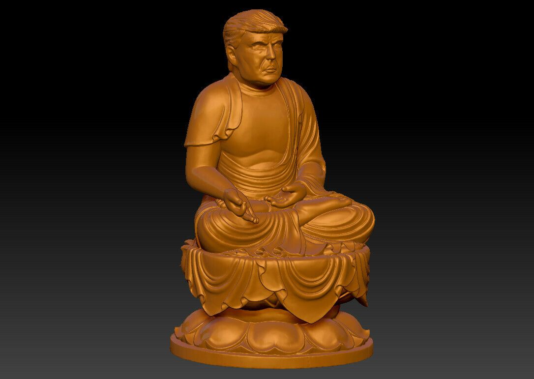 2021-03-13_191320.jpg STL file Trump Buddha 2・3D printable model to download, KEVIN88-Coke