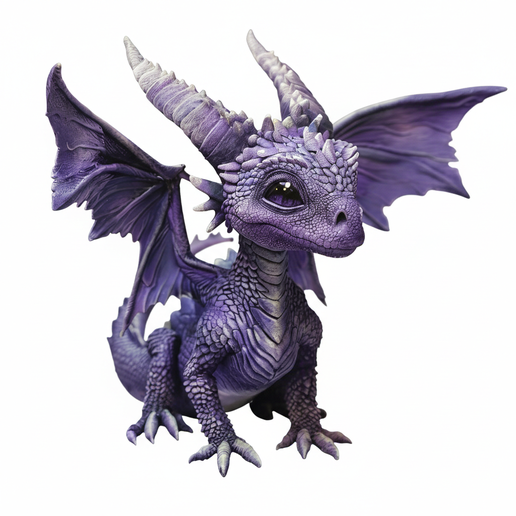 Baby Dragon STL – Cute Fantasy Dragon Figurine | Resin 3D Print Model