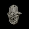 06.jpg Hamsa Hand symbol 3D model relief 02
