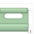 ABA_258_ustrong-11.jpg Nylon Internal Flat Slide and Slug ABA-258_ustrong 3d-print