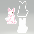 STL00669-1.png 3pc Sitting Bull Terrier Bath Bomb Mold