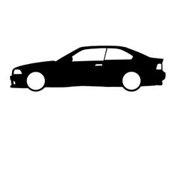 E36coupe.jpg Fichier STL Porte-clés BMW E36 Coupe・Plan pour imprimante 3D à télécharger