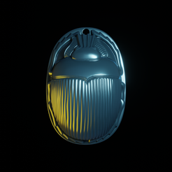 Scarab-amulet.png STL file Scarab amulet・3D printer design to download
