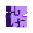 R.stl Minecraft 3D logo