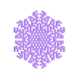 other-hex8.stl Cellular automaton BlocksCAD snowflake generator