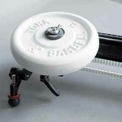 Konova-barbell-(1).jpg Télécharger fichier STL Poids du volant de la glissière Konova • Design imprimable en 3D, vintage-lens