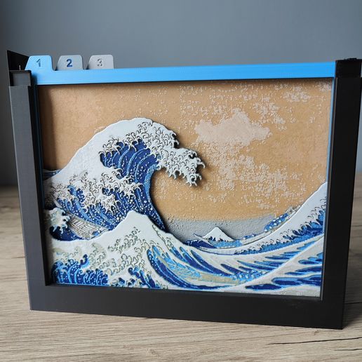IMG20231025155207.jpg Шкатулка для теней "Большая волна у берегов Канагавы