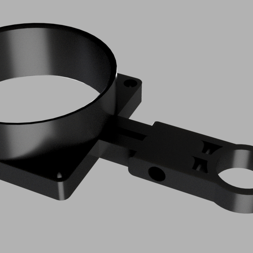 60mm fan support for grow tent 3D model