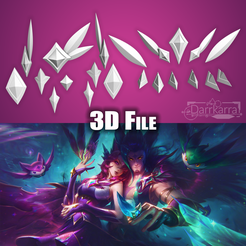 XayahSG03.png Star Guardian Xayah League of Legends Accessories STL Files