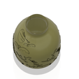 vase-313 v5-09.png vase real witch circle  pot for magic ritual for 3d-print or cnc