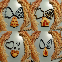 MainPhoto.png Fichier 3D Découpeurs de biscuits Linzer de Noël・Plan pour imprimante 3D à télécharger