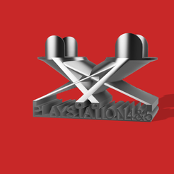 1.png Archivo STL gratis Soporte dual ps4&5・Objeto de impresión 3D para descargar