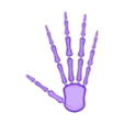 SkeletonHand.stl ARTICULATED SKELETON HAND
