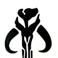 s-l400.jpg Mythosaur Skull Mandalorian logo stencil sheet