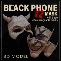 MASK . TVR Kor MVC lal ste] MCS BLACK PHONE 3D MODEL a ov Файл STL ЧЕРНАЯ МАСКА ДЛЯ ТЕЛЕФОНА V2・Модель для печати в 3D скачать