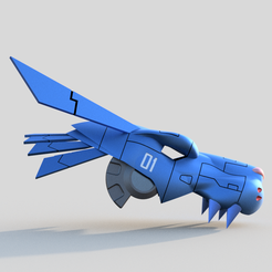 metalgarurumon-v1920204.png STL file wearable MetalGarurumon helmet Digimon adventures・Design to download and 3D print