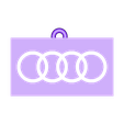 Porte Clé Audi.stl Free STL file Audi Keychain・3D printer model to download